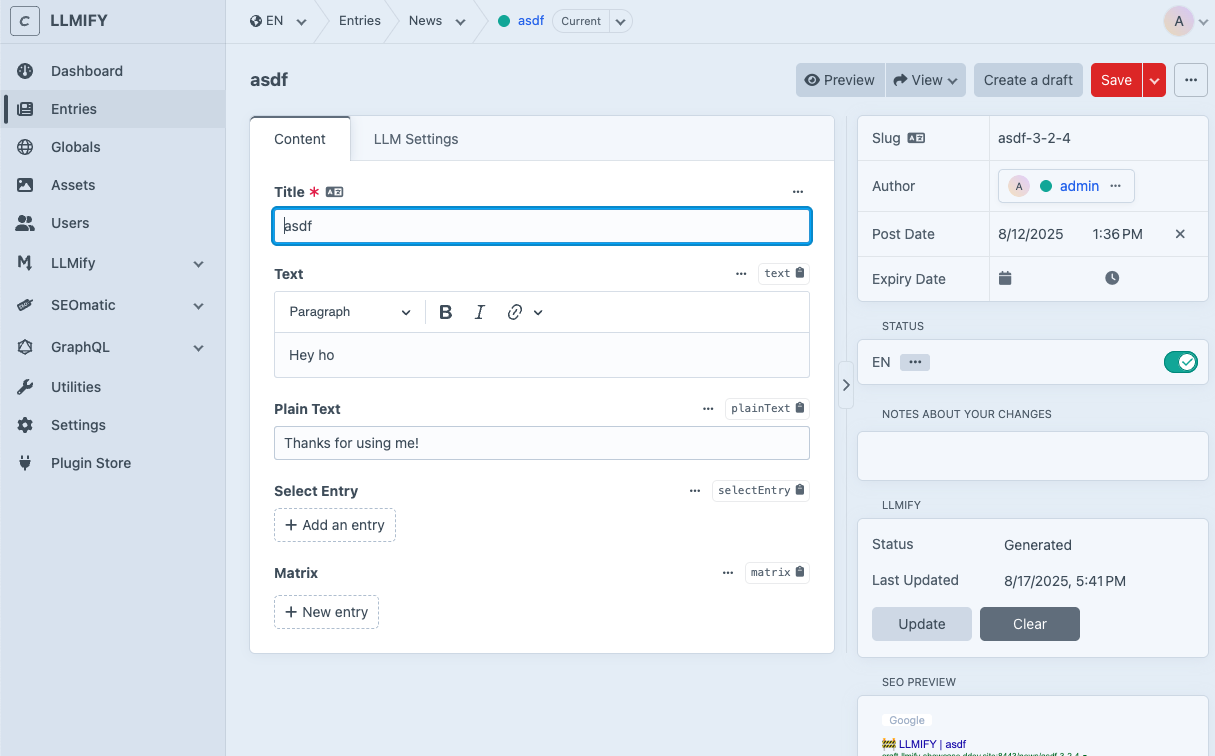 LLMify Utility