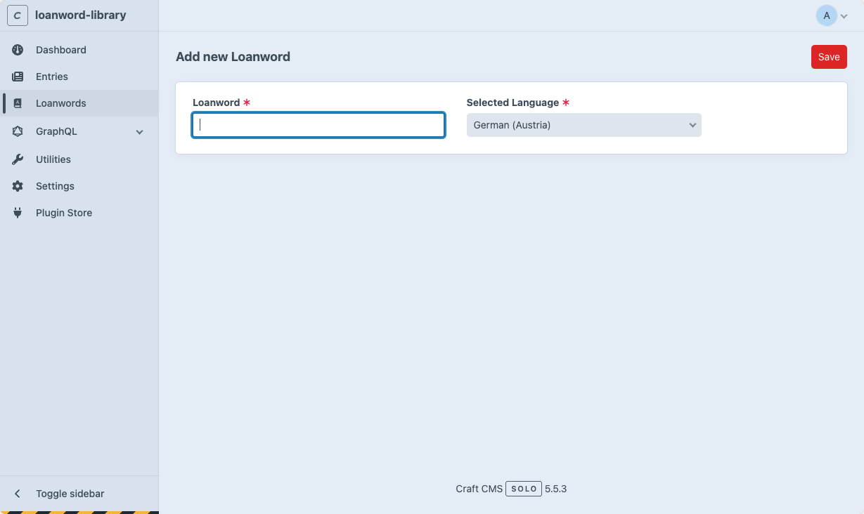 Loanwords Overview